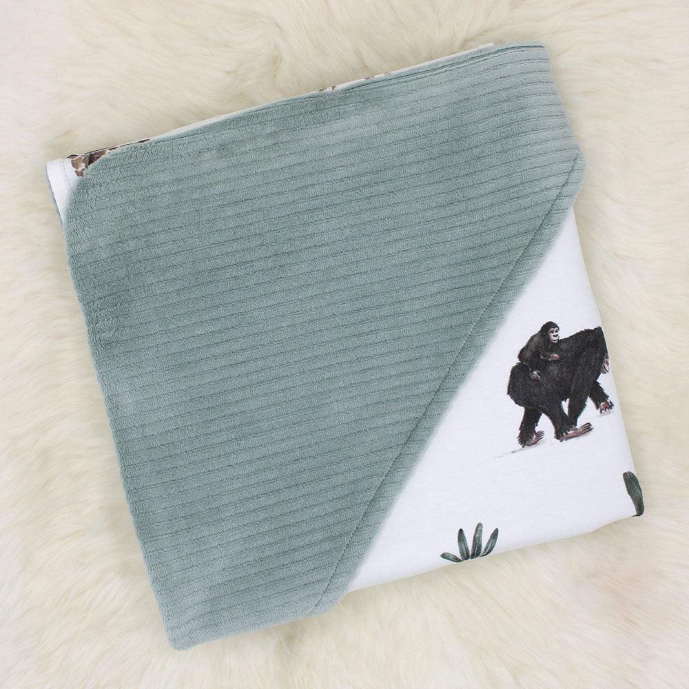 WIKKELDOEK | Safari | Rib Green - Afbeelding 2