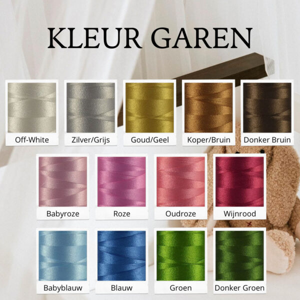 Laken met naam | Ruffle | Natural | Ledikant 120x150 - Afbeelding 7