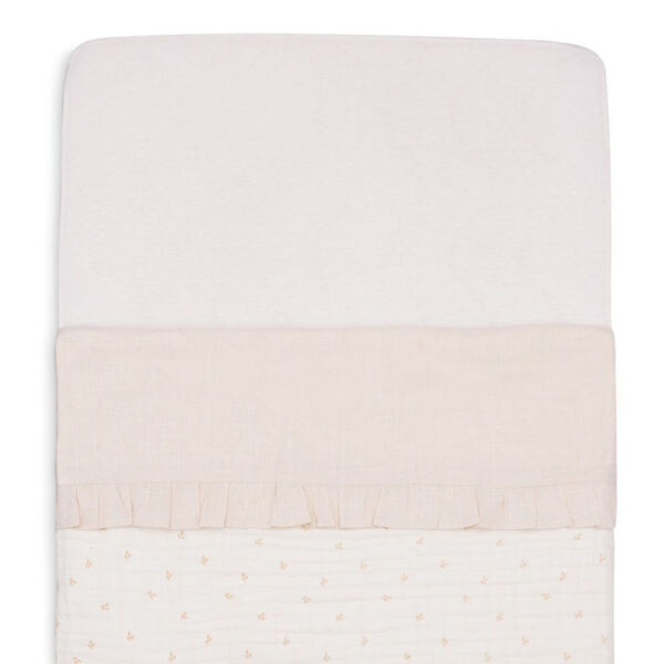 Laken met naam | Ruffle | Natural | Ledikant 120x150 - Afbeelding 5