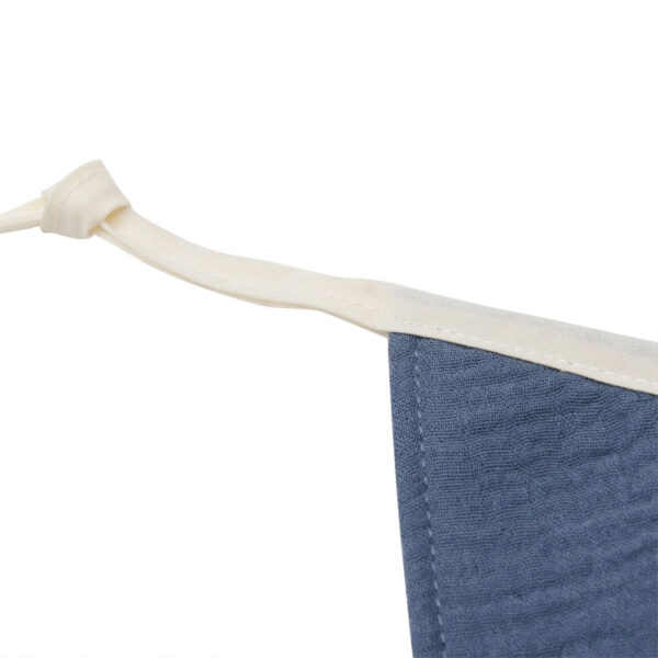 Vlaggenlijn met naam | Jeans Blue/Olive Green - Afbeelding 3